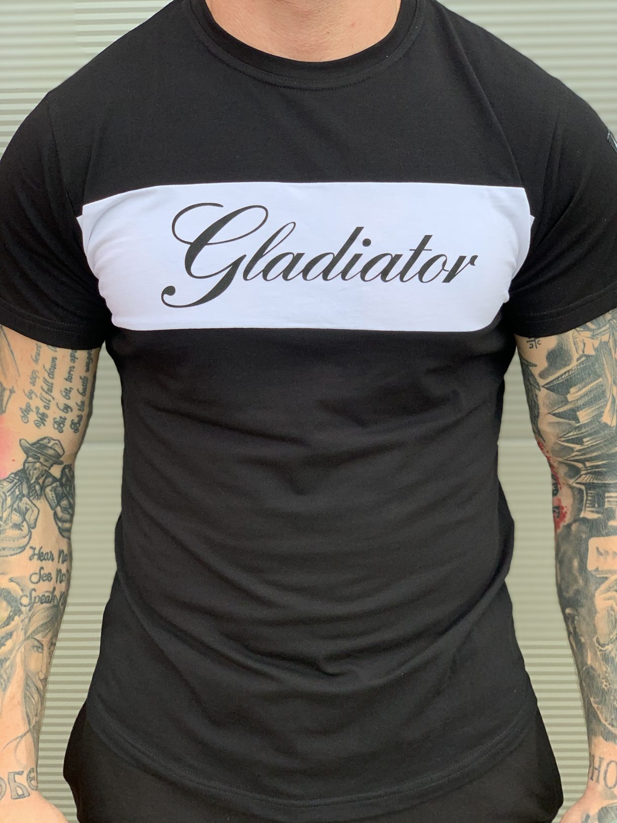 "HERMES T-shirt" čierne - Gladiator-Brand
