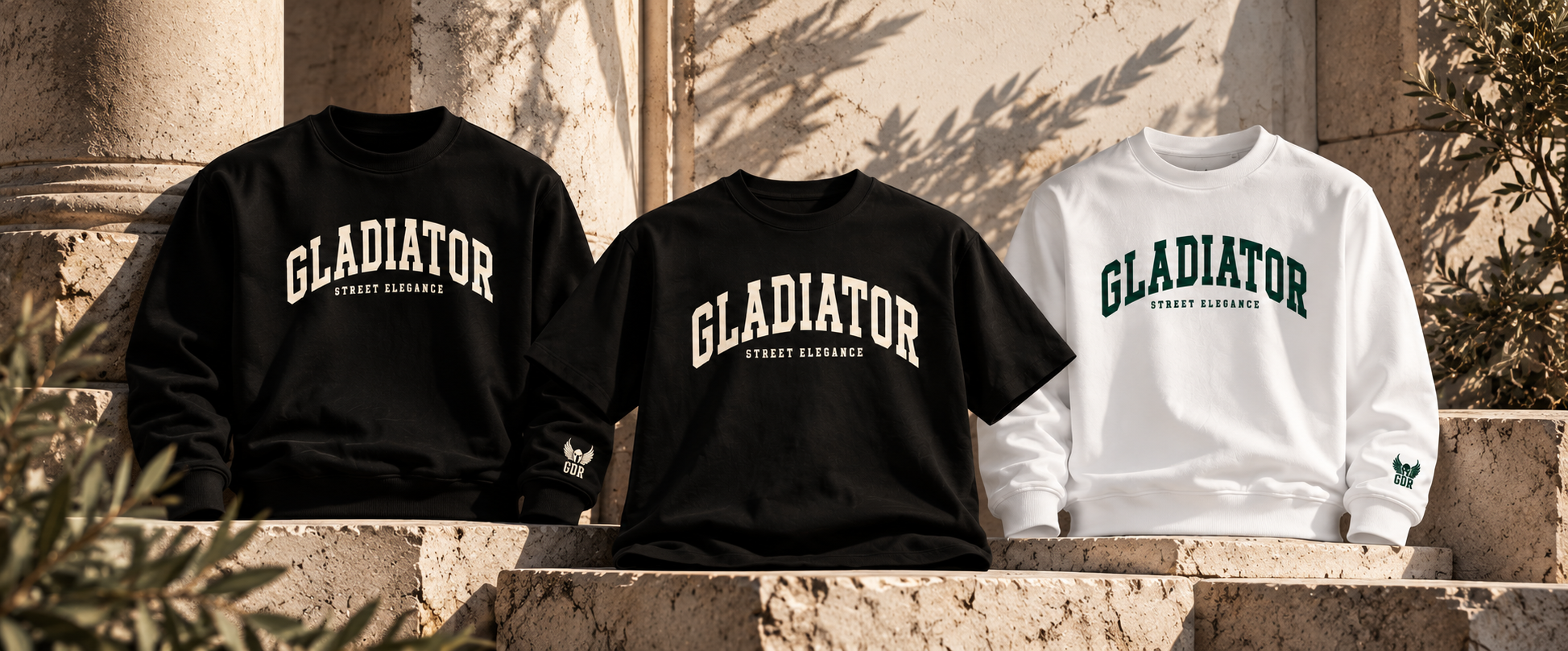 Kolekcia Lucius – mikiny a tričko Gladiator Street Elegance